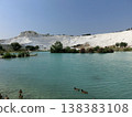 The white village of Mijas, the emerald green sea 138383108