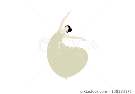 舞者插畫1，充分展現曲線之美 138383175
