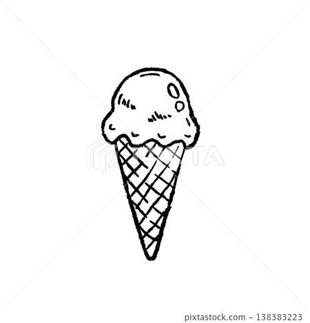 Ice cream cone ink doodle, hand drawn summer dessert illustration, food whimsical brushstroke set. Sweet dairy scoop, waffle gelato vintage art, snack print. Cold treat, ice cream cone doodle deco Ice cream cone ink doodle, hand drawn summer dessert illustration, food whimsical brushstroke set. Sweet dairy scoop, waffle gelato vintage art, snack print. Cold treat, ice cream cone doodle deco 138383223
