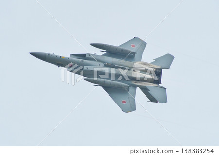 F-15 of the Air Self-Defense Force performing a maneuver flight at the air festival 138383254