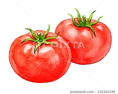 Hand-painted watercolor vegetable recipe menu cooking class 138383299