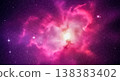 Bright magenta pink galaxy nebula glowing deep space background outer universe shining stars starlight cosmos astronomy night sky cosmic concept astrology beautiful astronomical texture 138383402