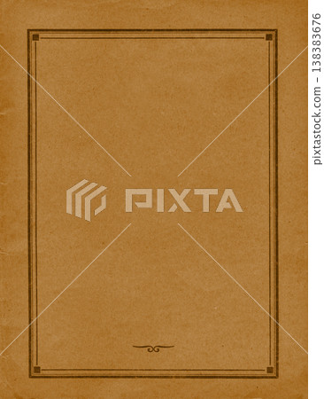 Brown vintage paper frame texture Brown vintage paper frame texture 138383676