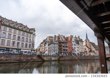 Colorful riverside buildings in the historic center of Strasbourg, France Colorful riverside buildings in the historic center of Strasbourg, France 138383683