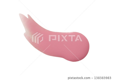 A sample of pink matte nail polish. Isolated on a white background. A sample of pink matte nail polish. Isolated on a white background. 138383983