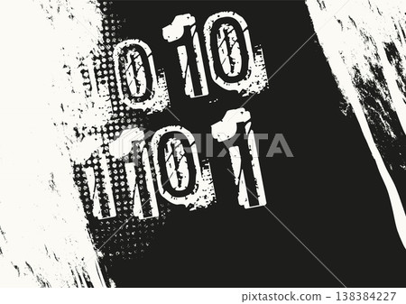 White Grunge Typography Abstract Background 138384227