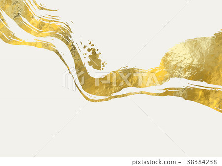 Vector White and Gold Design illustration 138384238
