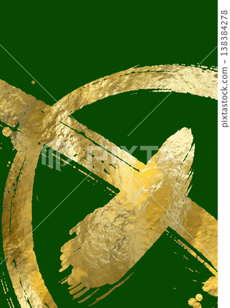 Vector Green and Gold Design. Luxury illustration. 138384278