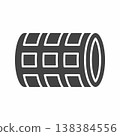 Foam Roller icon. Suitable for mobile apps, web apps and print media. 138384556