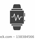 Fitness tracker icon. Suitable for mobile apps, web apps and print media. 138384566