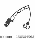 Fishing Rod icon vector image. Suitable for mobile application web application and print media. 138384568