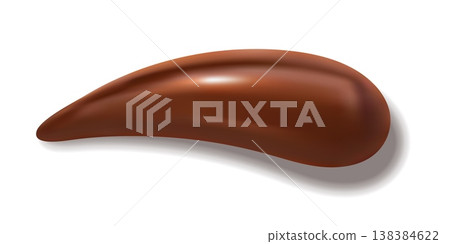 Chocolate drop splash, syrup flow and glossy cocoa swirl. 3d vector melted caramel blob drip, dessert spot texture. isolated realistic candy droplet, sweet glaze ingredient and confectionery delight Chocolate drop splash, syrup flow and glossy cocoa swirl. 3d vector melted caramel blob drip, dessert spot texture. isolated realistic candy droplet, sweet glaze ingredient and confectionery delight 138384622