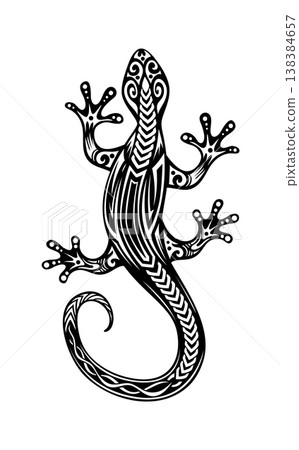 New Zealand Maori culture lizard animal tattoo or symbol. Hawaiian ethnic sign, Maori tribe vector symbol. New Zealand tribal warrior reptile animal print or culture motif tattoo with gecko lizard New Zealand Maori culture lizard animal tattoo or symbol. Hawaiian ethnic sign, Maori tribe vector symbol. New Zealand tribal warrior reptile animal print or culture motif tattoo with gecko lizard 138384657