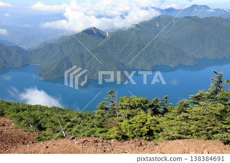 Summer scenery from the summit of Mt. Nantai (Lake Chuzenji / July 2023 / Nikko City, Tochigi Prefecture) 138384691