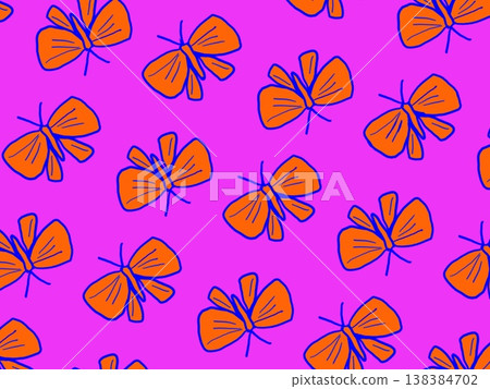 Seamless butterfly pattern background Seamless butterfly pattern background 138384702
