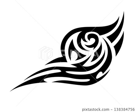New Zealand Maori culture tattoo or print. Hawaiian tribal monochrome print, culture warrior black vector symbol. Polynesian Maori tribe abstract sign or New Zealand ethnic motif graphic tattoo New Zealand Maori culture tattoo or print. Hawaiian tribal monochrome print, culture warrior black vector symbol. Polynesian Maori tribe abstract sign or New Zealand ethnic motif graphic tattoo 138384756