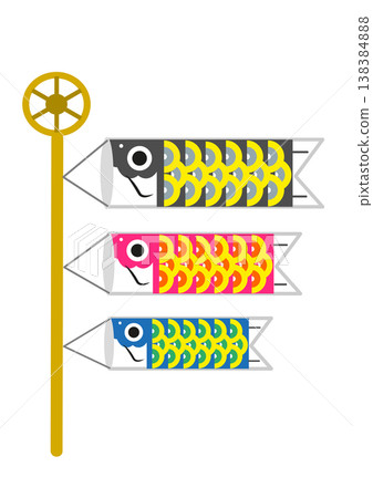 Illustration of carp streamers for Children's Day (Tango no Sekku) Illustration of carp streamers for Children's Day (Tango no Sekku) 138384888
