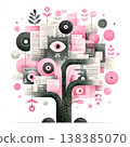 Information tree growing with numerous data documents 138385070