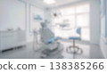 Blurred abstract background bright dental clinic interior empty light dentistry room medical healthcare equipment stomatology chair modern professional care facility indoor window light 138385266