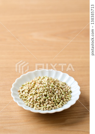 Buckwheat groats served on a plate (from Hokkaido) Buckwheat groats served on a plate (from Hokkaido) 138385713