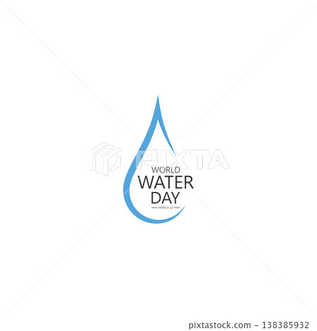 world water day logo design template 138385932