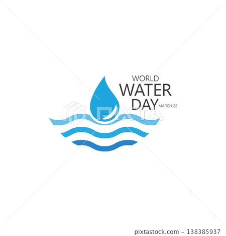 world water day logo design template 138385937