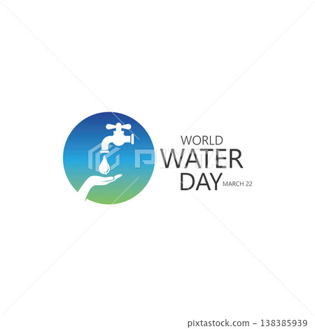 world water day logo design template 138385939