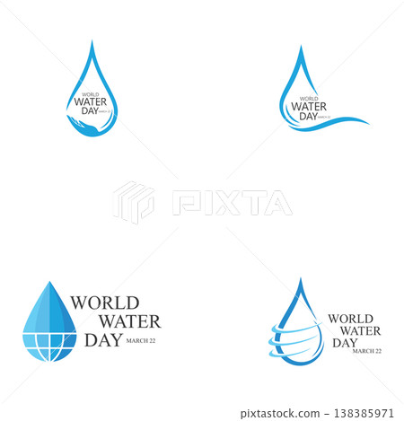 world water day logo design template world water day logo design template 138385971