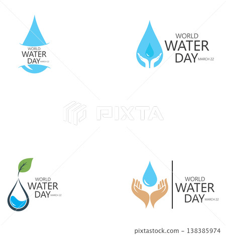 world water day logo design template world water day logo design template 138385974