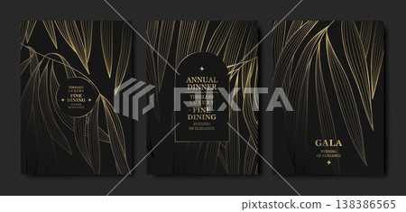 Luxury gold floral background with an elegant frame, delicate line flowers, ornamental leaves. Premium vector design for wedding invitations, gala cards, birthday flyers, monograms Luxury gold floral background with an elegant frame, delicate line flowers, ornamental leaves. Premium vector design for wedding invitations, gala cards, birthday flyers, monograms 138386565