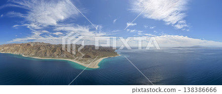 cerralvo island baja california sur mexico aerial cerralvo island baja california sur mexico aerial 138386666