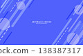 Abstract blue background material combining diagonal lines and circles. 138387317