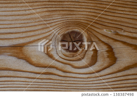 detail close up of a knot in a wooden plank detail close up of a knot in a wooden plank 138387498
