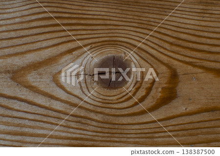 detail close up of a knot in a wooden plank detail close up of a knot in a wooden plank 138387500