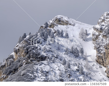 falzarego pass dolomites winter season falzarego pass dolomites winter season 138387509