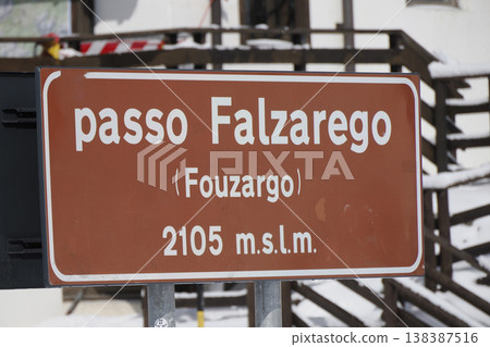 falzarego pass dolomites winter season falzarego pass dolomites winter season 138387516