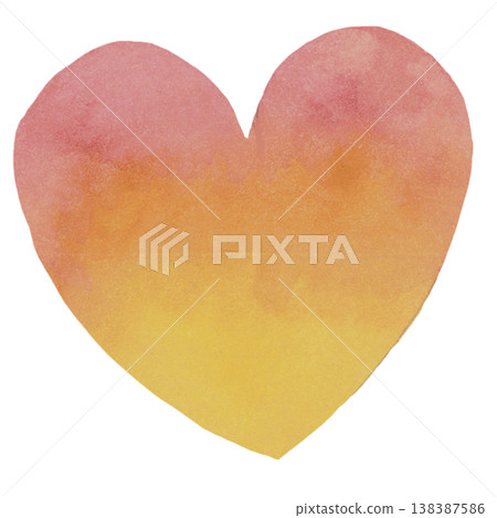 Warm Gradient Heart Illustration Warm Gradient Heart Illustration 138387586