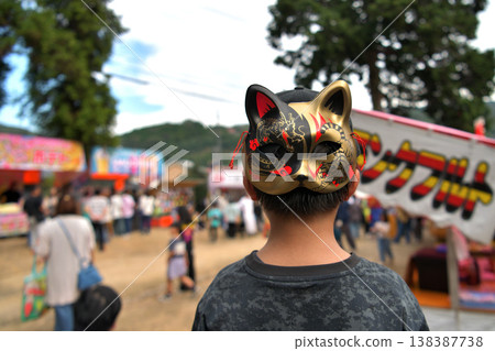 Festival stalls in the shrine grounds Festival stalls in the shrine grounds 138387738