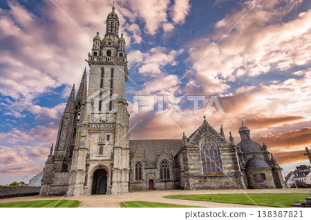 Parish close church of Pleyven, finistere, brittany, france Parish close church of Pleyven, finistere, brittany, france 138387821
