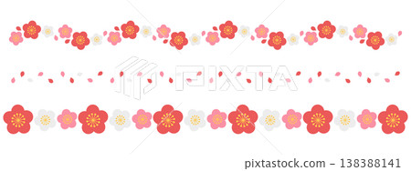 Set of 3 plum blossom designs Set of 3 plum blossom designs 138388141