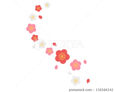梅花裝飾插圖 138388142