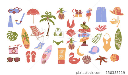 Beach Vacation Set. 138388219
