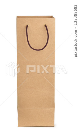 Blank brown paper bag for wine bottle Blank brown paper bag for wine bottle 138388682
