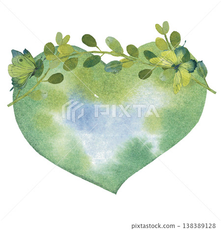 Heart Shaped Nature Landscape 138389128