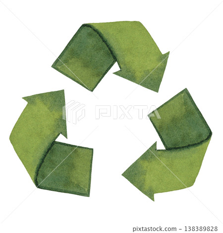 Recycling Symbol Illustration Eco Icon Recycling Symbol Illustration Eco Icon 138389828