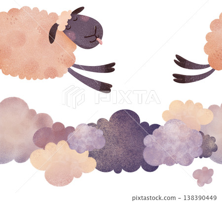 seamless, pattern, sheep 138390449