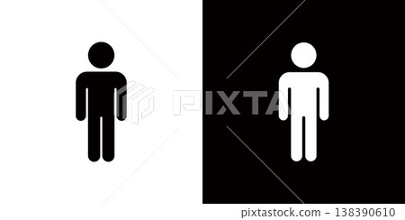 人物的簡單象形圖,人形圖標 人物的簡單象形圖,人形圖標 138390610