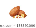 Almond illustration real 138391000