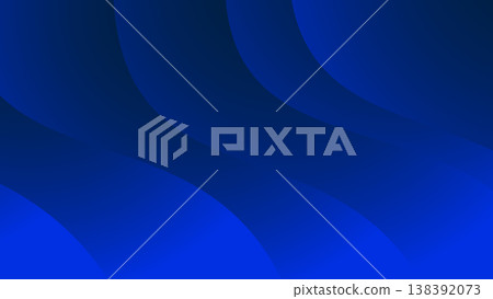 Abstract background material with overlapping blue waves, vector. 138392073
