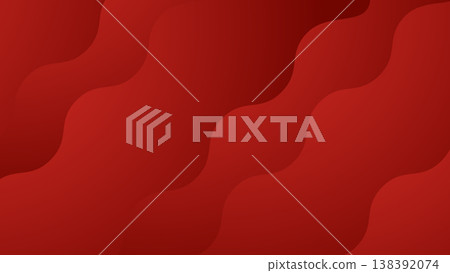Abstract geometric background material with overlapping red wave layers, vector. Abstract geometric background material with overlapping red wave layers, vector. 138392074